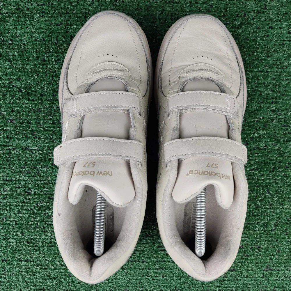 New Balance Shoes Mens 8.5 Womens 10‎ Bone 577 Hook and Loop Walking Sneakers